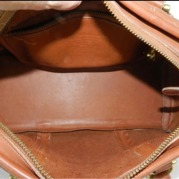 Coach Vintage 9871 Beaumont Doctor Satchel Bag British Tan Leather made in USA - Picture 7 of 8